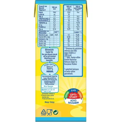 Nesquik Laktozsuz ve Şeker İlavesiz Kakaolu Süt, 180 ml, 6'lı