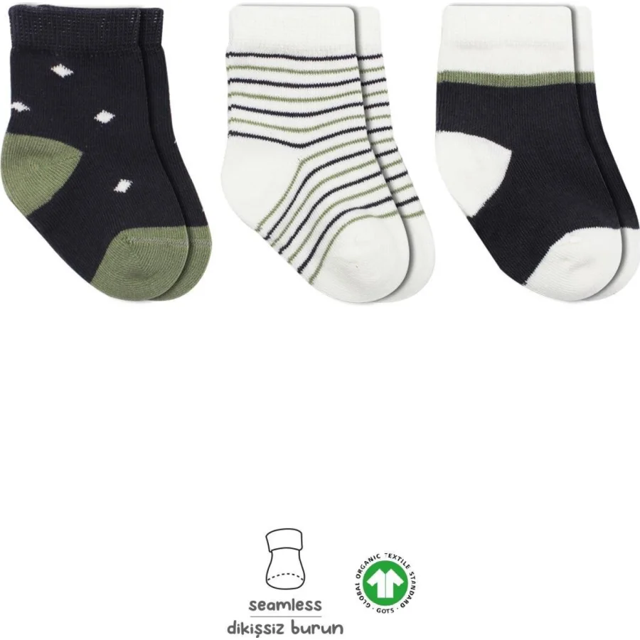 Bistyle 3'Lü Penye Erkek Soket Çorap 10111 Antrasit