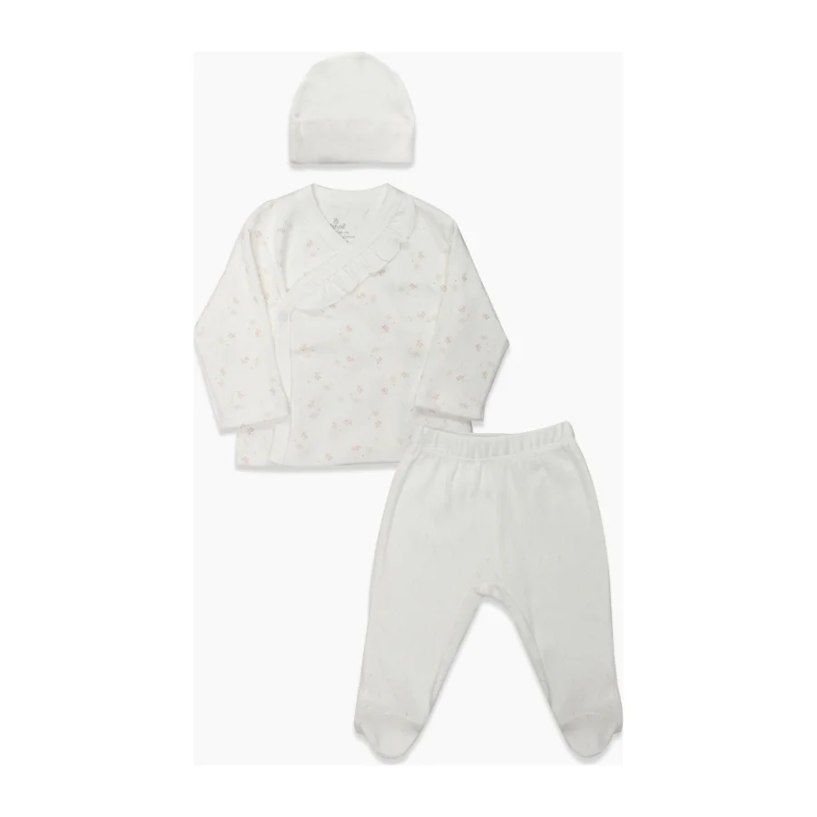 Bistyle Morning Sun Zıbın Takım, 3'lü, Ekru