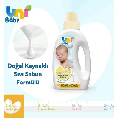 Uni Baby Yenidoğan Sıvı Çamaşır Sabunu, 1500 ml