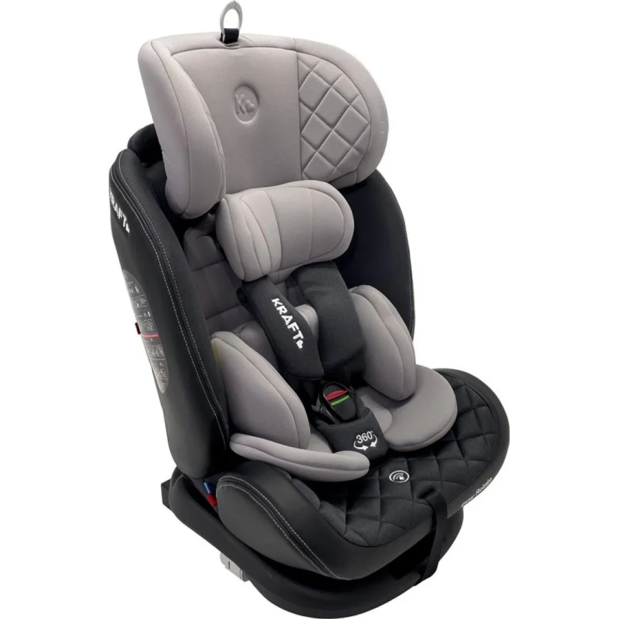 Kraft Easy Rotate İsofixli 0-36 kg Oto Koltuğu, Gri