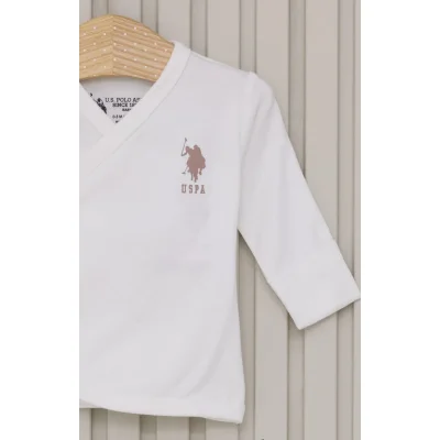 U.S Polo Bebek 5'li Hatane Çıkış Seti, Krem