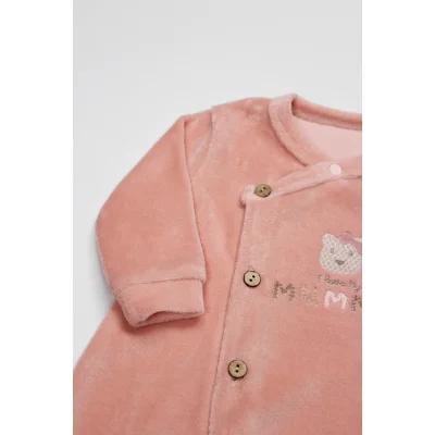 Bistyle Tulum Kadife I Love Mummy, Pembe