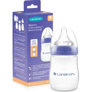 Lansinoh Biberon Natural Wawe Biberon Emziği, 160 ml
