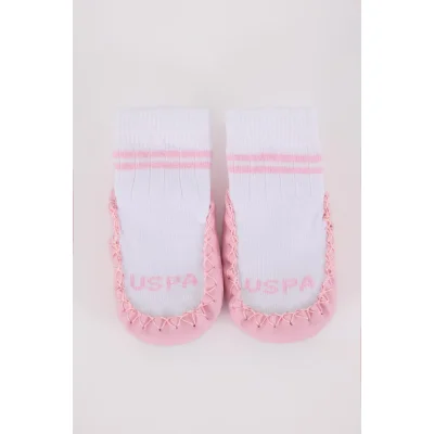 U.S. Polo Assn Çarık Çorap USB2800 Beyaz-Pembe, Pembe