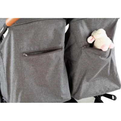 Kraft Connect Yanyana İkiz Bebek Arabası, Gri