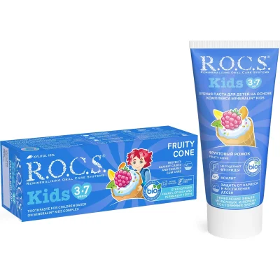 R.O.C.S. Kids Diş Macunu, 35 ml, Meyve Külahı
