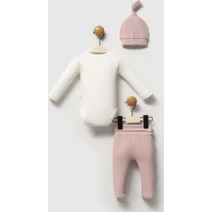 Moi Noi Şapkalı Badi Pantolon Takım MNB5345 Mürdüm