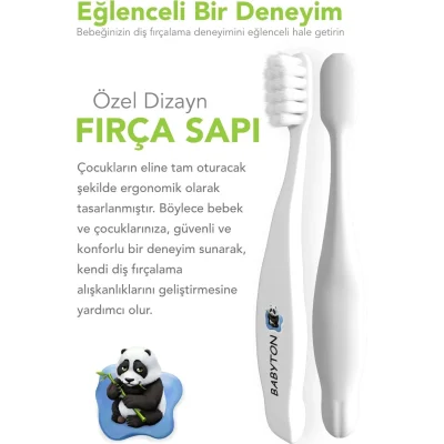 Babyton Bio Ultra Yumuşak Çocuk Diş Fırçası Panda