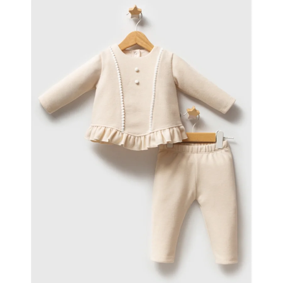 Tongs Baby Lace Dreams Takım, 2'li, Ekru