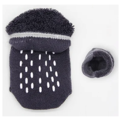 Bistyle Altı Havlu Sneakers Kaymaz Çorap, 2'li, Gri-Antrasit, Antrasit