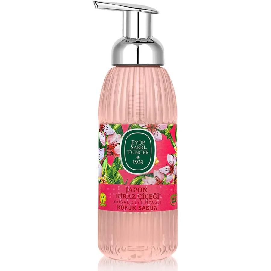 Eyüp Sabri Tuncer Doğal Zeytinyağlı Köpük Sabun 500 ml Japon Kirazı Çiçeği