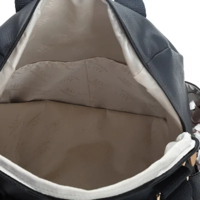 M&Y Holifera Deri Anne Bebek Bakım Çantası, Siyah