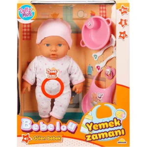 Sunman Bebelou Yemek Zamanı Sesli Bebek Seti 35 Cm 30021