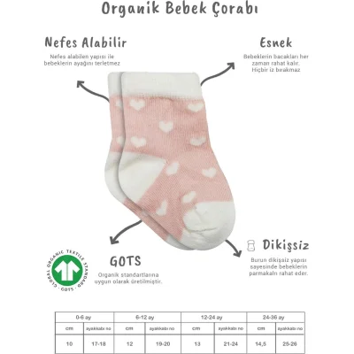 Bistyle 3lü Penye Cute Stars Soket Çorap 10115 Pembe