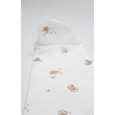 Bistyle Patikli Alt Cookies Make Happy Ekru