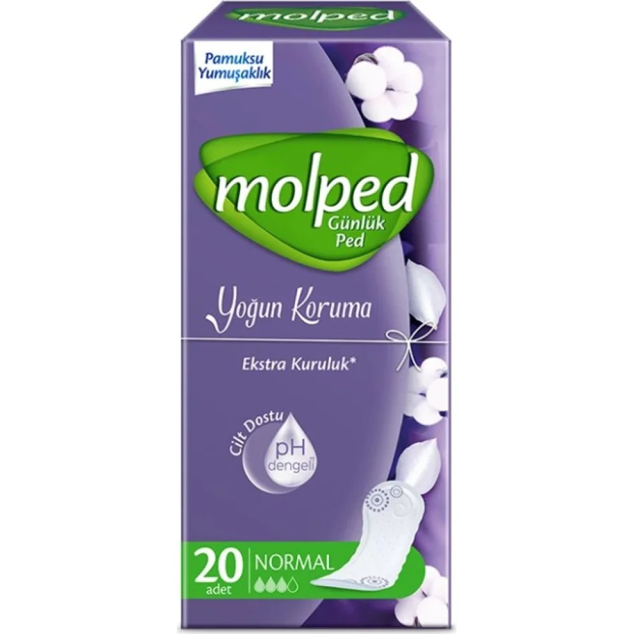 Molped Yoğun Koruma Günlük Ped, 20 Adet
