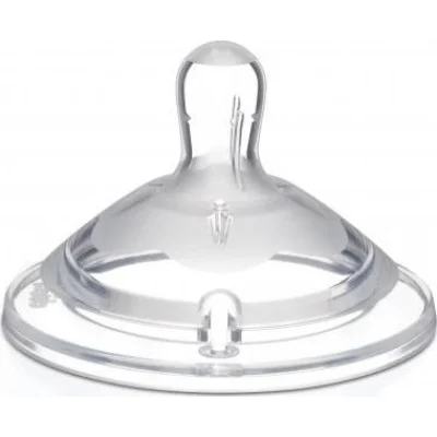 Chicco Natural Feeling Biberon Emziği, 6+ Ay, Hızlı Akış, 2'li