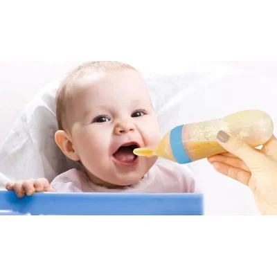 BabyJem Sıkmalı Kaşık, Mavi