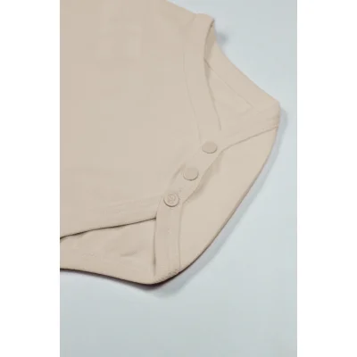 Bistyle Organik Natural Basic Style Yarım Kol Body, Bej