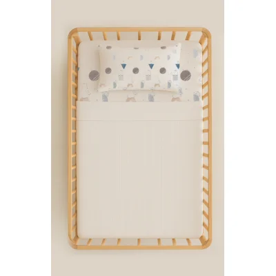 Bistyle Animals Pike Takımı, 100x150 cm, Bej