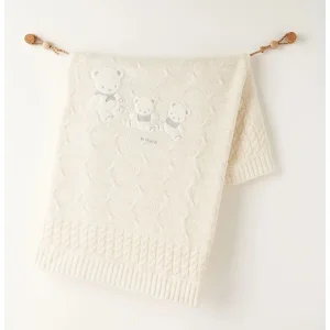 Andywawa Triko Battaniye, 85x100, Ekru, Ekru