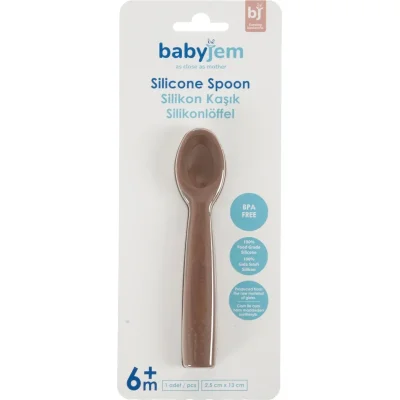 BabyJem Silikon Kaşık, Mocha