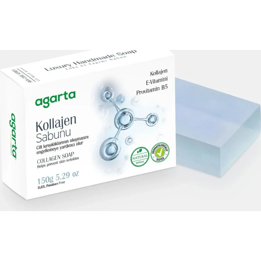 Agarta Doğal Cilt Bakım Sabunu, 150 g, Kollajen