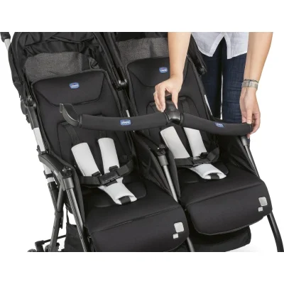 Chicco Ohlala Twin İkiz Bebek Arabası, Black Night