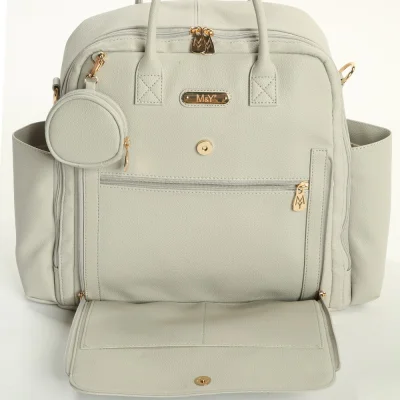 M&Y Maia Anne Bebek Bakım Sırt Çantası, Gri