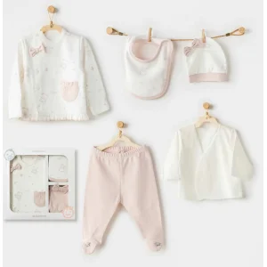 Andywawa AC25950 Ballerina 5 Parça Hastane Çıkışı Ekru