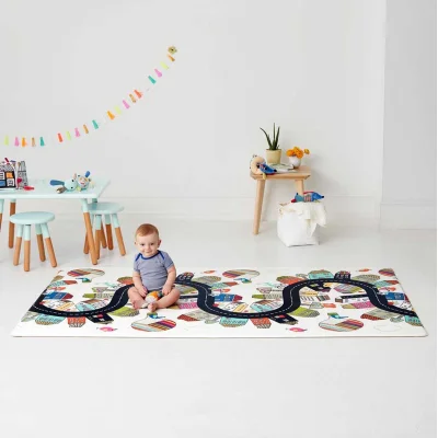 Skip Hop Çift Taraflı Oyun Halısı Oyun Matı Köy