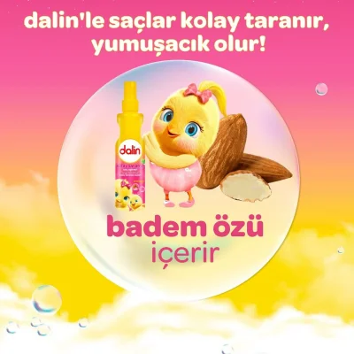 Dalin Kolay Tarama Spreyi, Badem Yağlı, 200 ml