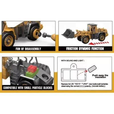 Mega Vinç Kepçe Kırıcı Montaj İnşaat Seti