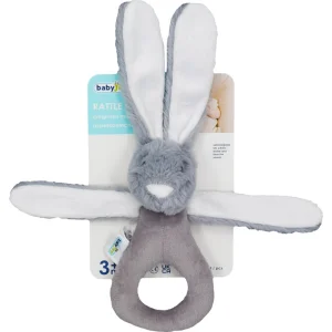 BabyJem Tutmalı Peluş, Mini Tavşan, Gri