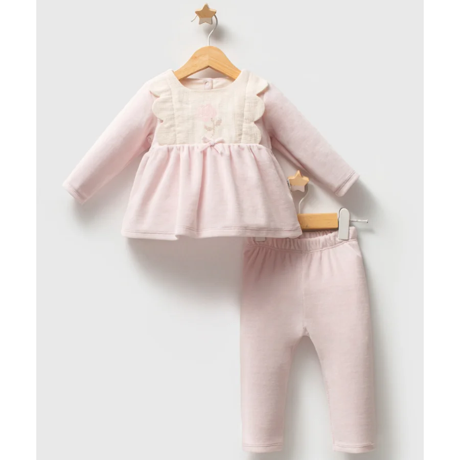 Tongs Baby Etamine Takım, 2'li, Pembe