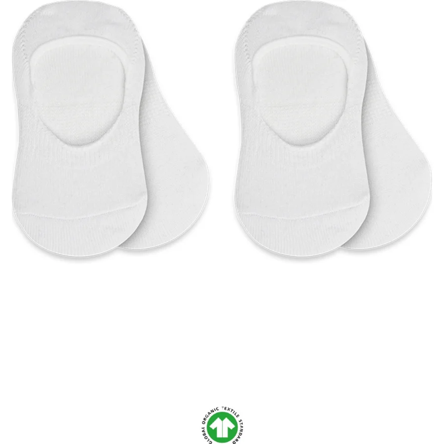 Bistyle Penye Babet Silikonlu Basic Çorap, 2'li, Beyaz, Beyaz