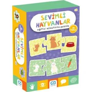 Games Sevimli Hayvanlar Eğitici Eşleştirme Puzzle, 36 Parça