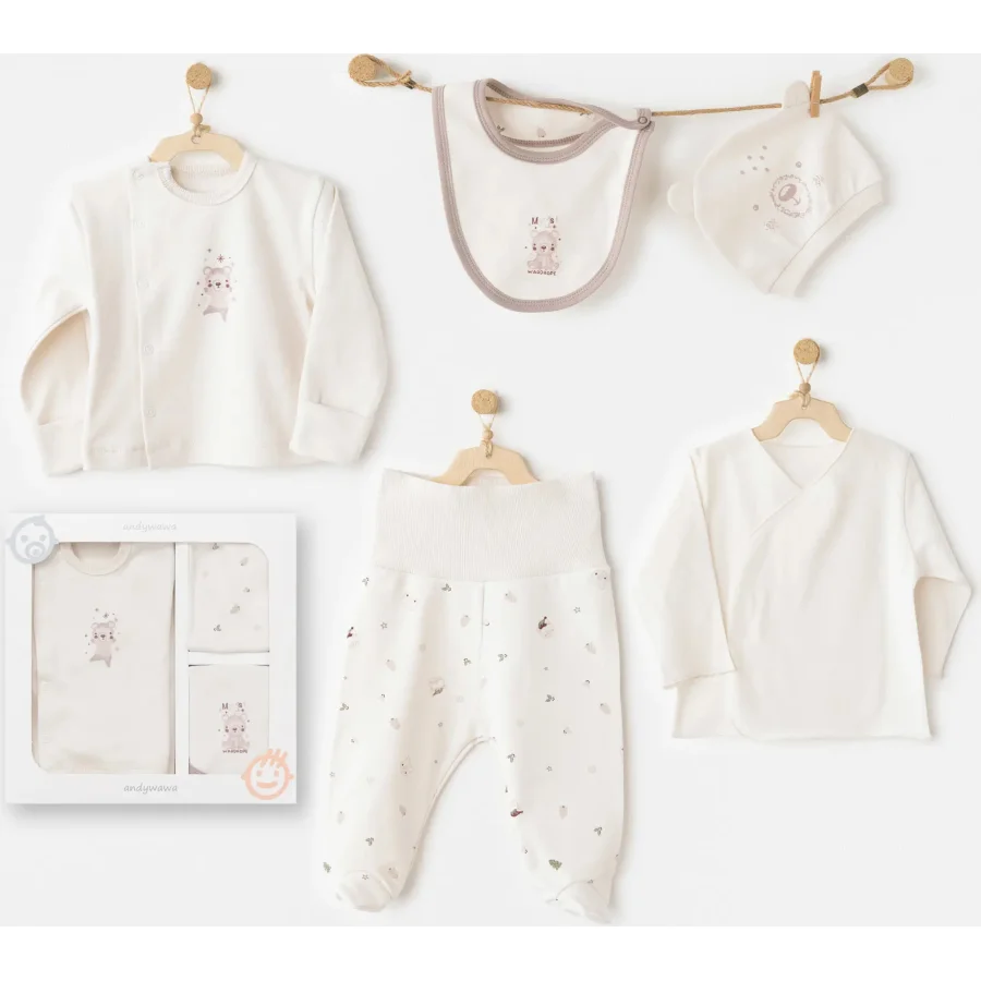 Andywawa AC26180 My 1 St Wardrobe 5'li Hastane Çıkışı Ekru