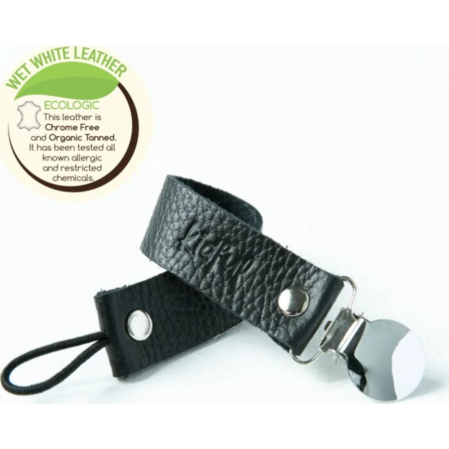 Kidful Bitkisel Boyalı Emzik Askısı, Koyu Gri