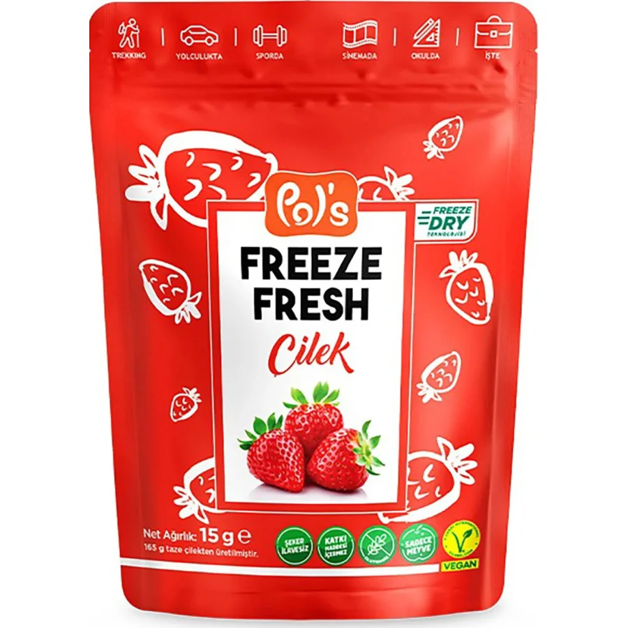 Pol’s Freeze Fresh, Çilek, 15 g