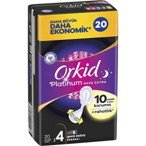Orkid Ultra Platinum Gece Extra Ped, 20'li
