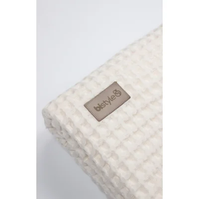 Bistyle Style Baby Pike Battaniye, 110x110 cm, Ekru