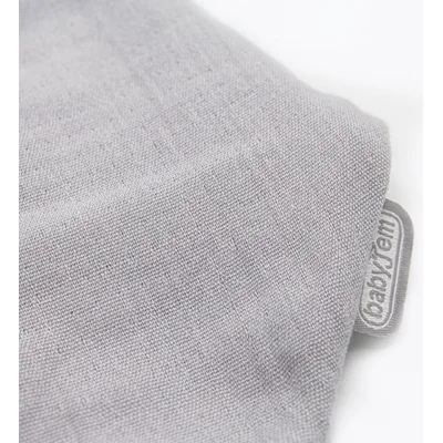 BabyJem Ahşap Diş Kaşıyıcılı Bürümcük Müslin Önlük, Gri