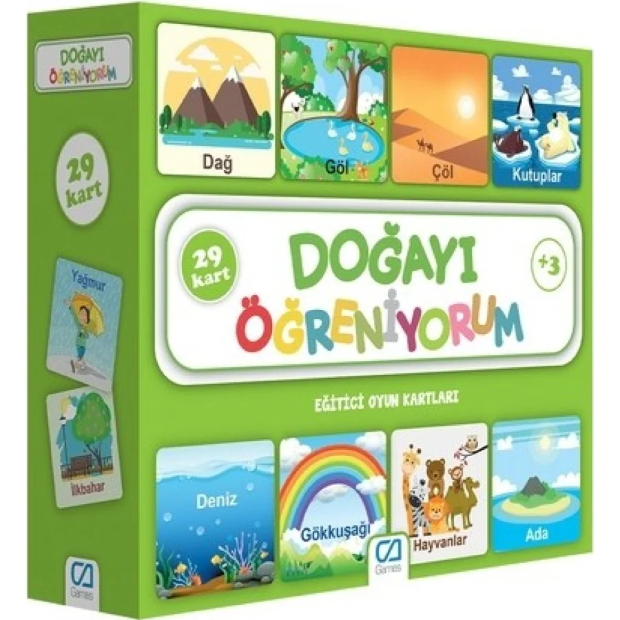 Games Doğayı Öğreniyorum Eğitici Oyun Kartları, 29 Kart
