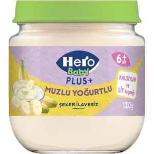Hero Baby Plus Muzlu Yoğurtlu Kavanoz Mama 120 Gr