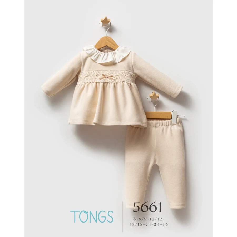 Tongs Baby Lace Dream 2'li Takım 5661 Ekru