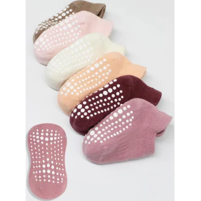 Bistyle Sneakers Kaymaz Penye Çorap, 6'lı, Gül Kurusu