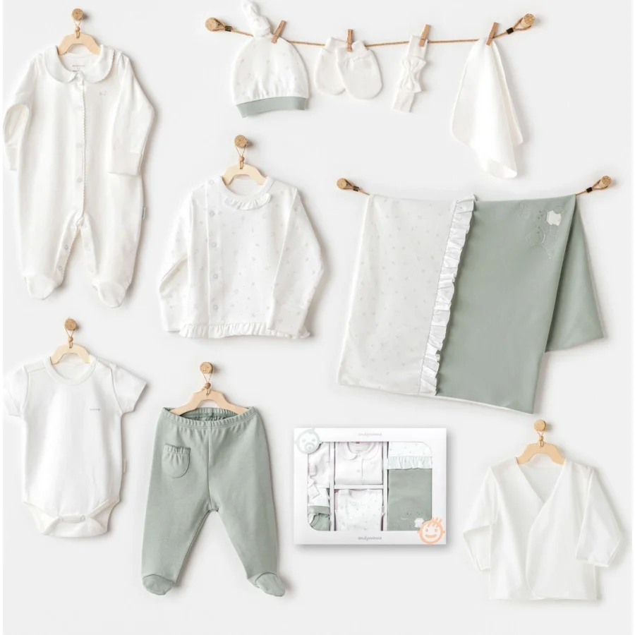 Andywawa Cute Bear Friends Hastane Çıkışı, 10 Parça, Yeşil