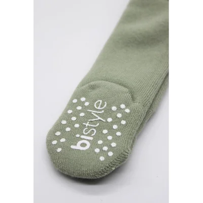 Bistyle Kaymaz Mix Havlu Külotlu Çorap, Tekli, Nil